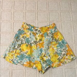 Faithfull the Brand Floral High Waist Shorts